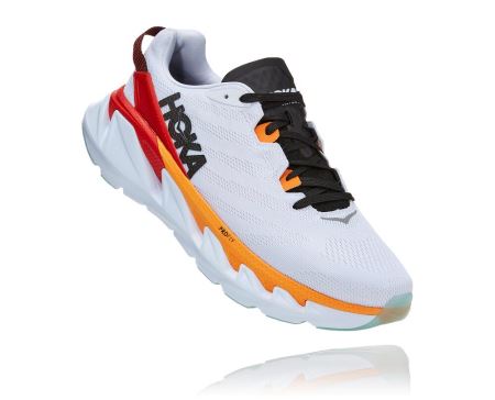 Hoka One One Elevon 2 - Adidasi Alergare Pe Drum Barbati Albi / Portocalii | RO-3WBdOcO